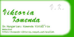 viktoria komenda business card